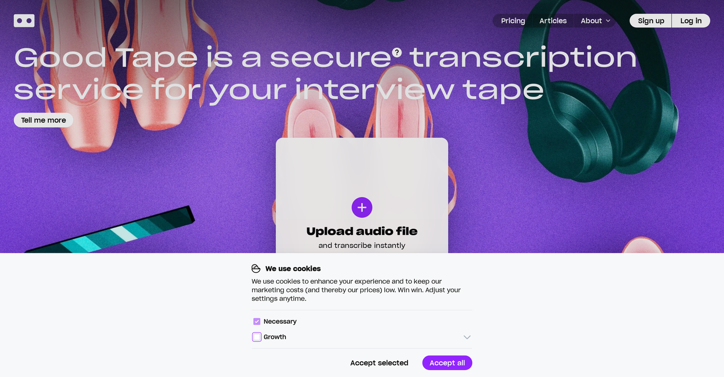 Mygoodtape screenshot