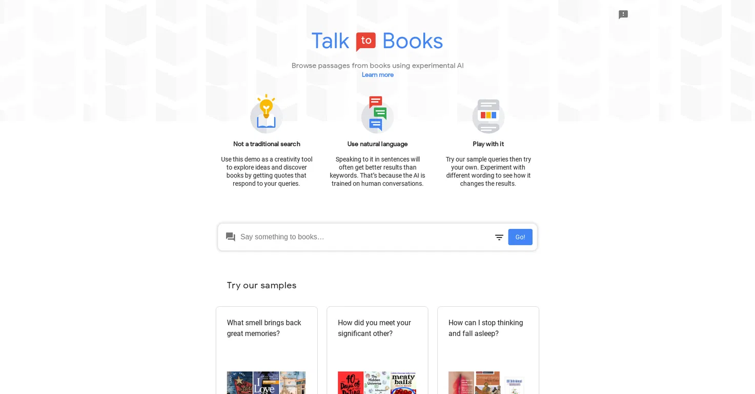 Talk to Books screenshot