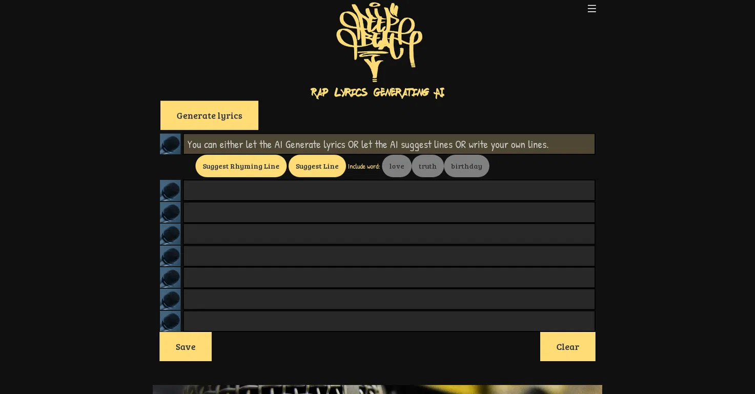 DeepBeat screenshot