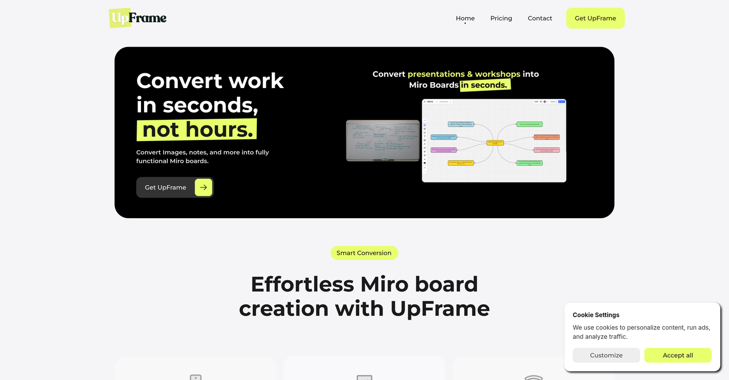 UpFrame screenshot
