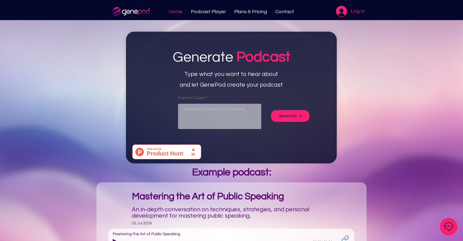 Genepod screenshot