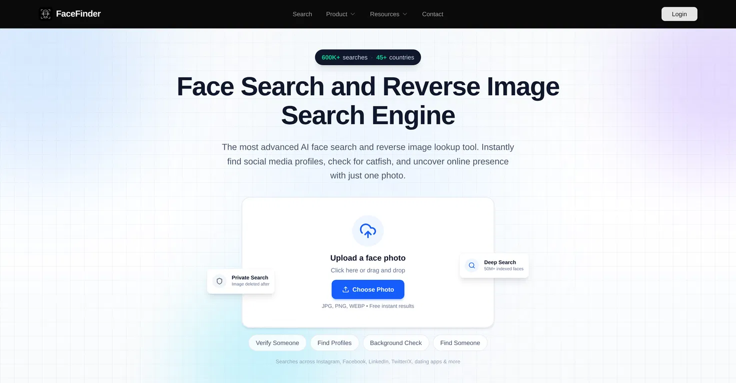FaceFinder screenshot