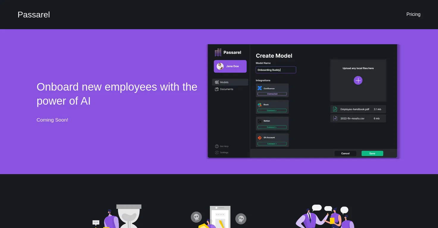 Passarel screenshot