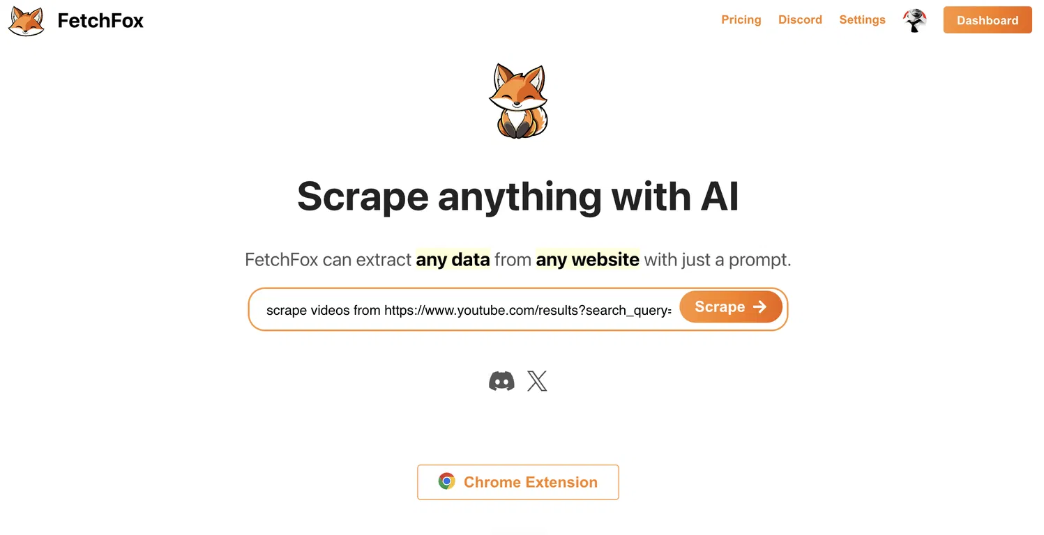 FetchFox screenshot