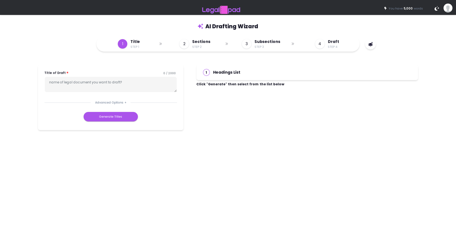 Drafting Wizard screenshot