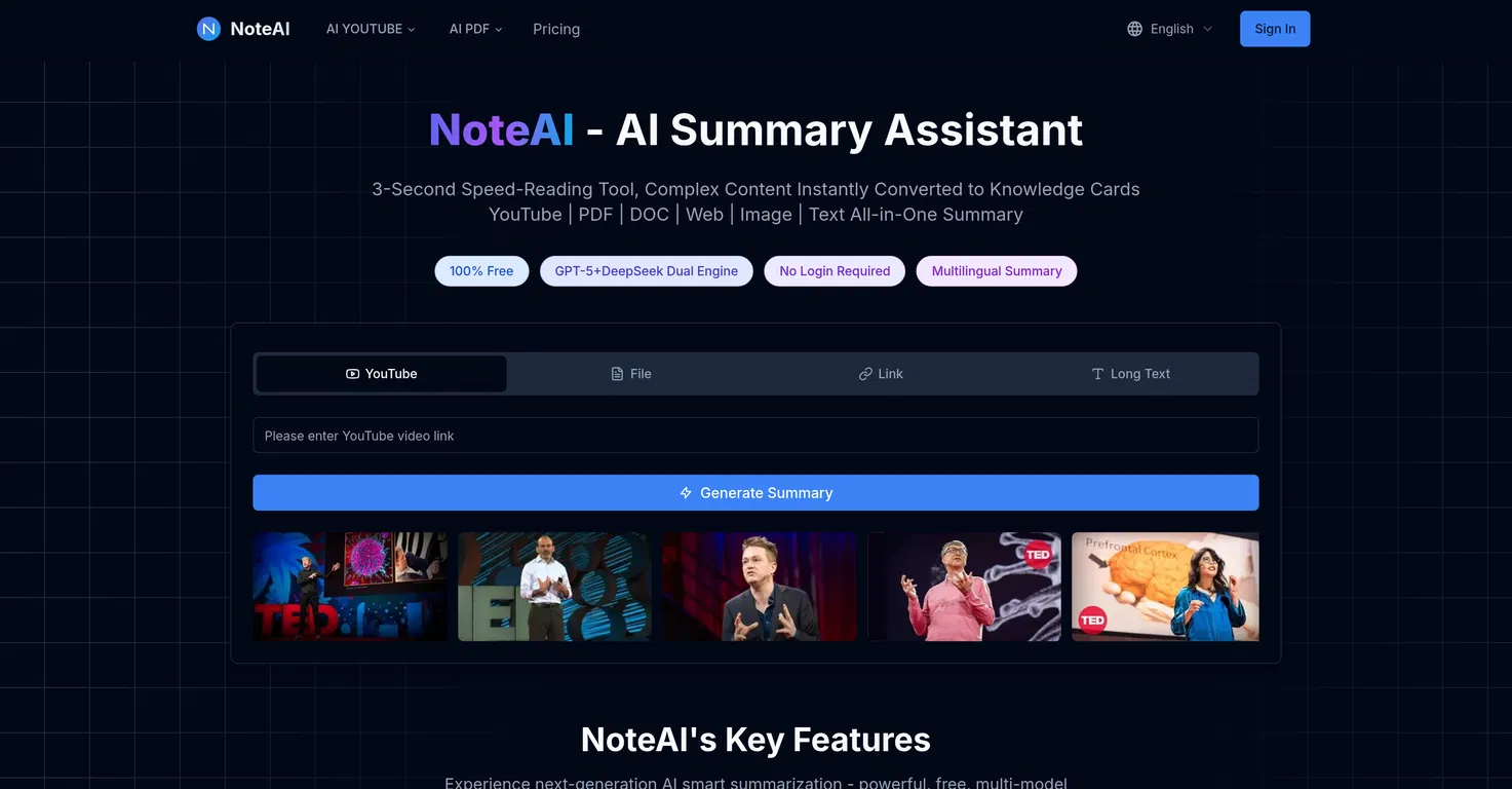 NoteAI screenshot