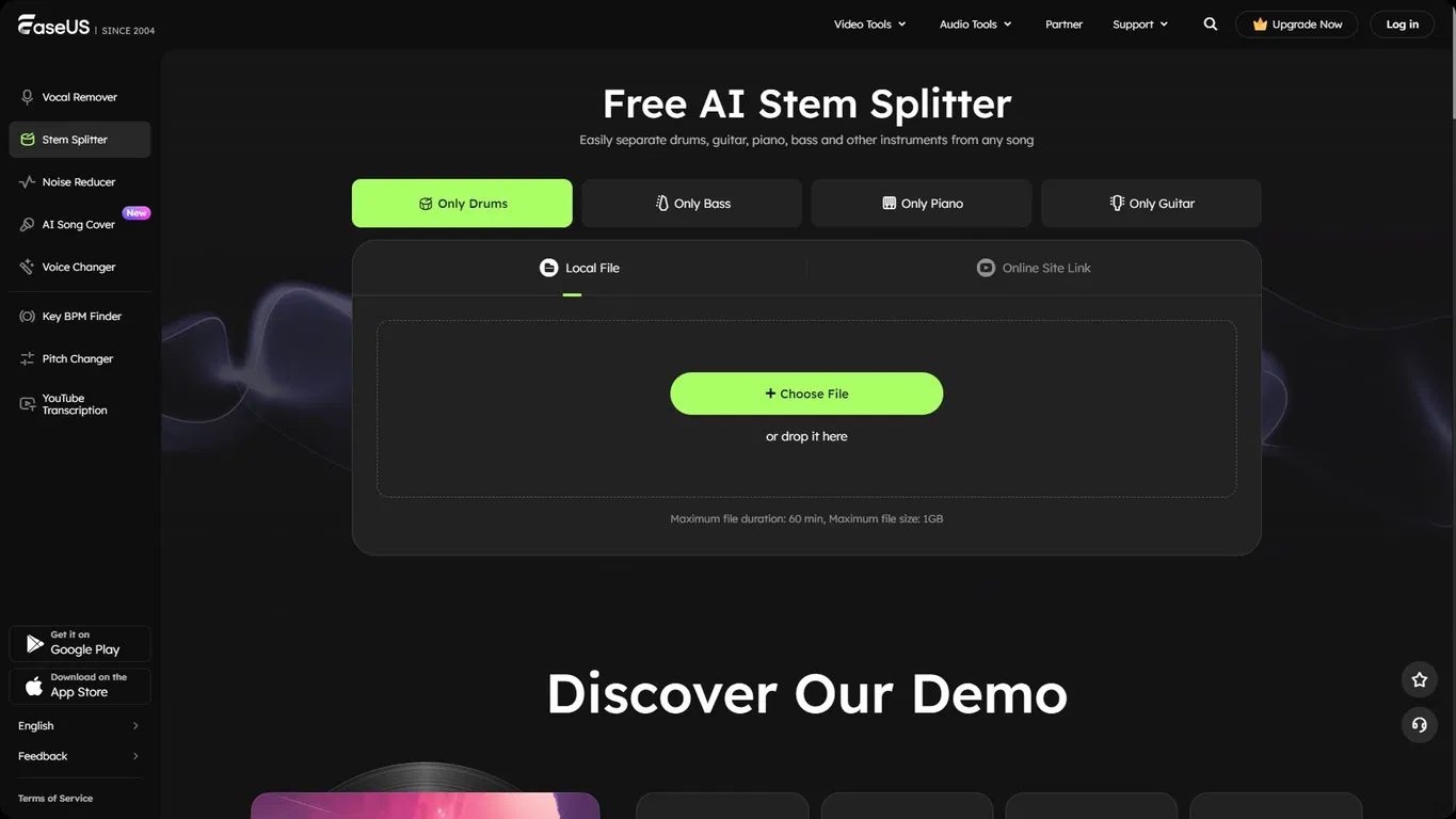 AI Stem Splitter screenshot
