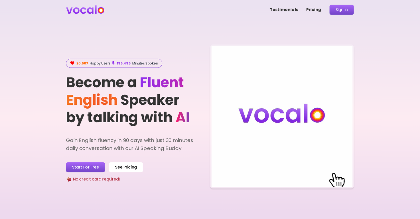 Vocalo screenshot