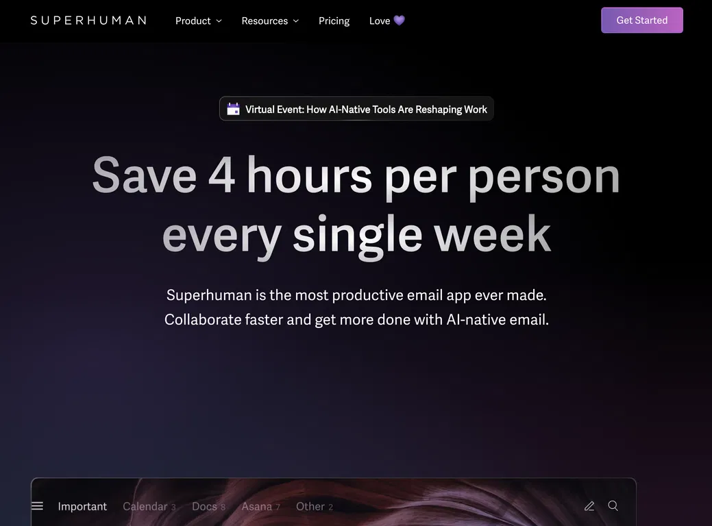 Superhuman screenshot