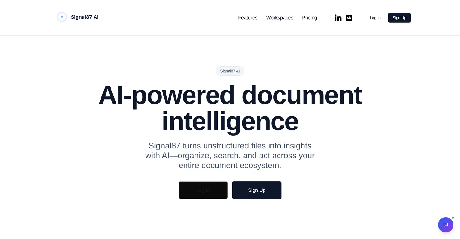 Signal87 AI screenshot