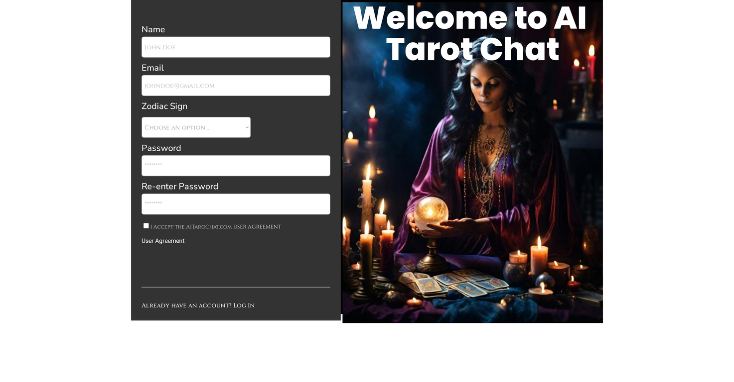 AI Tarot Chat screenshot