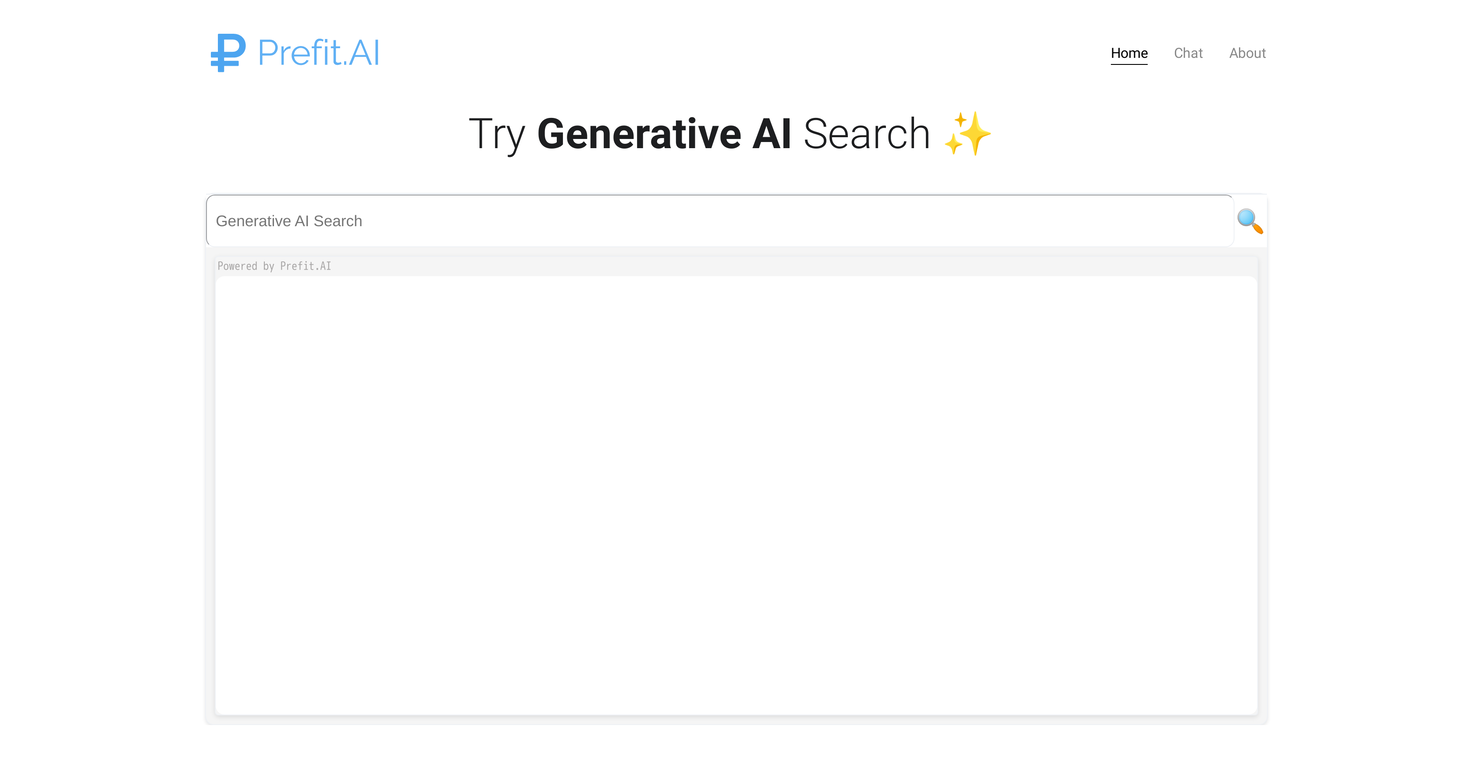 Prefit AI screenshot