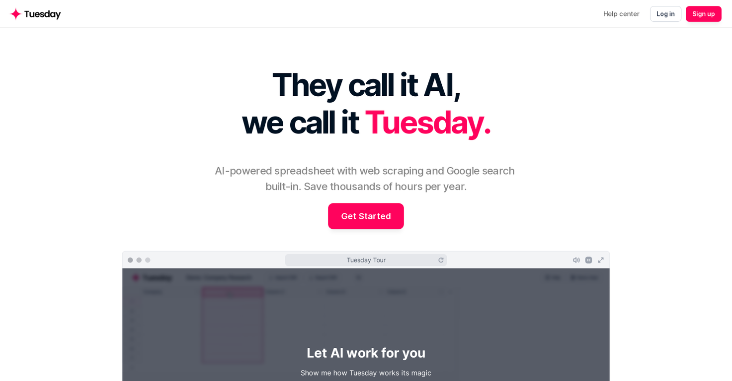 Tuesday screenshot