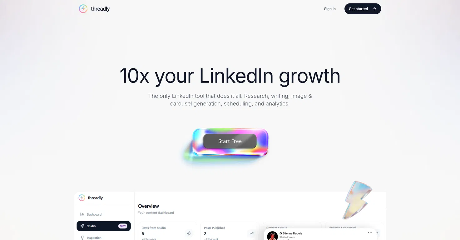 ThreadlyApp.co screenshot