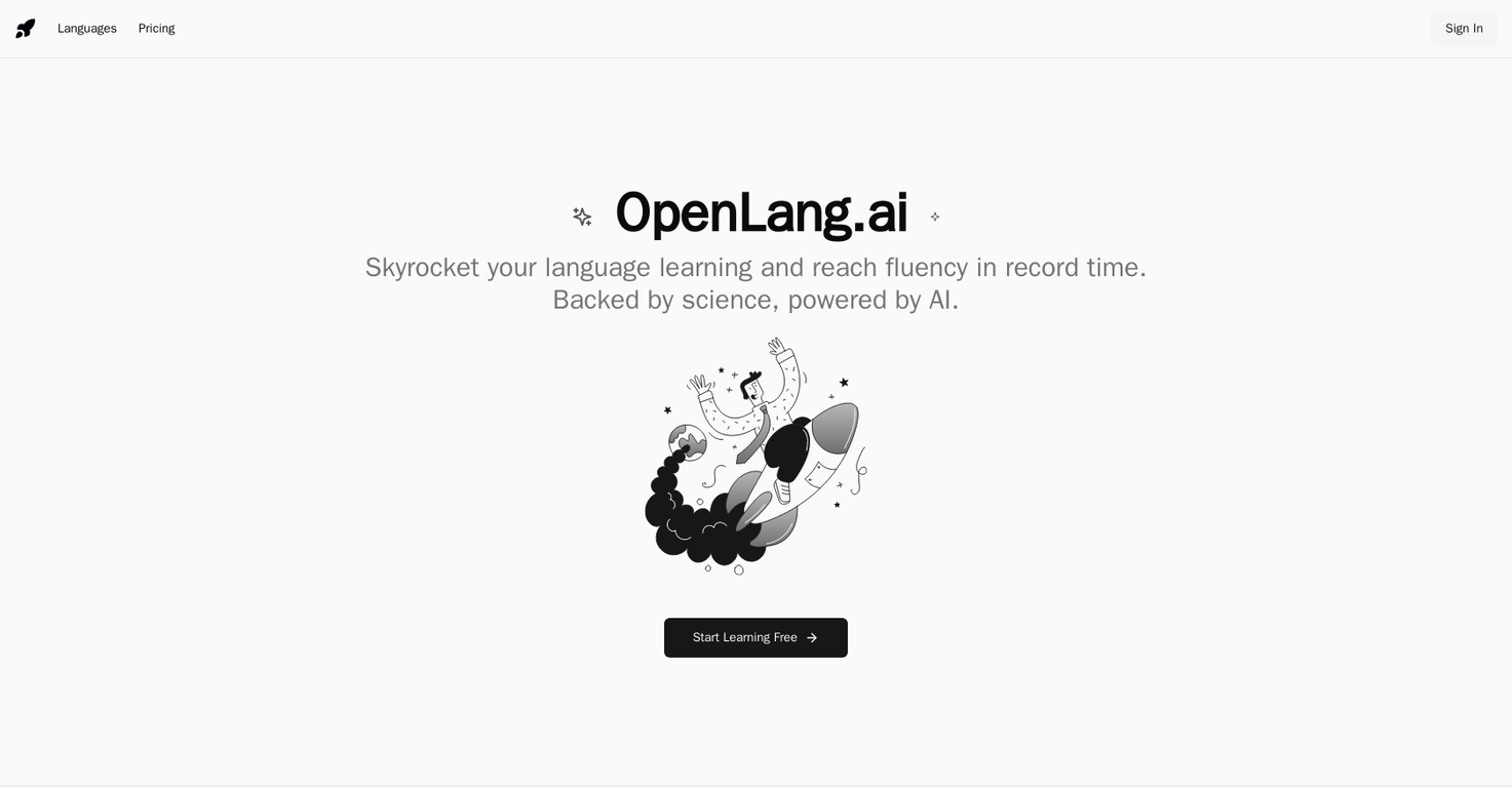 Openlang screenshot