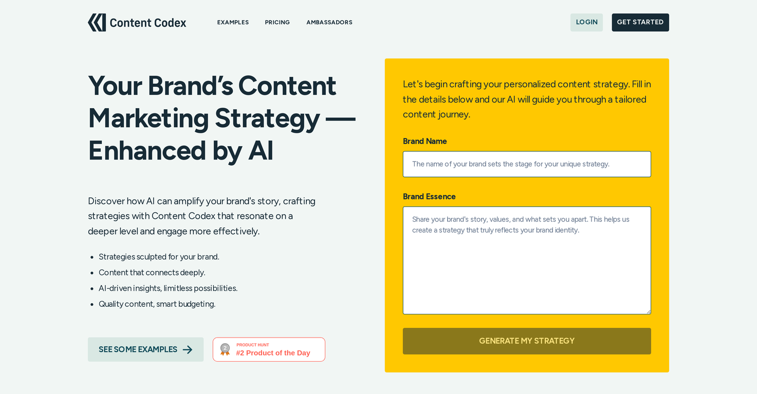 Content Codex screenshot