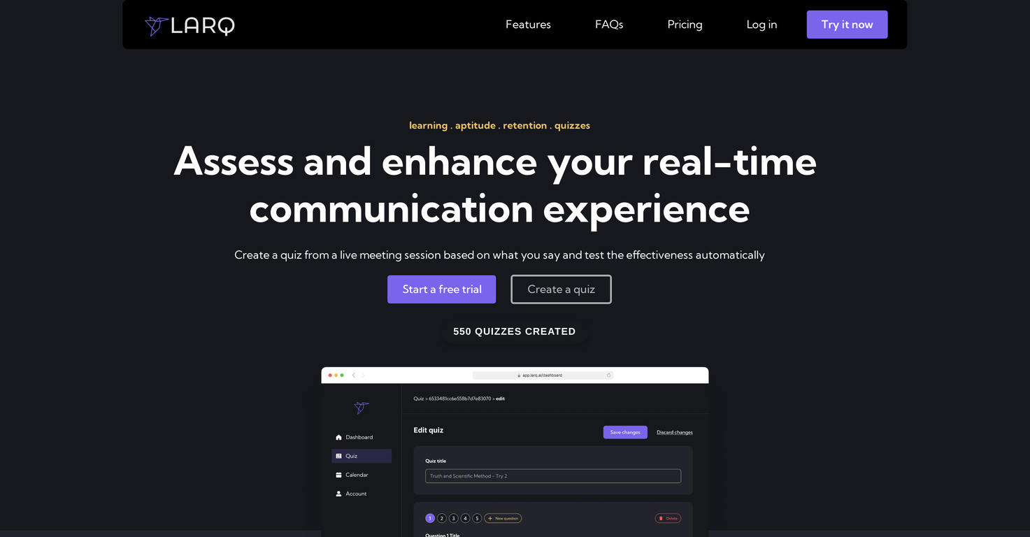 Larq screenshot