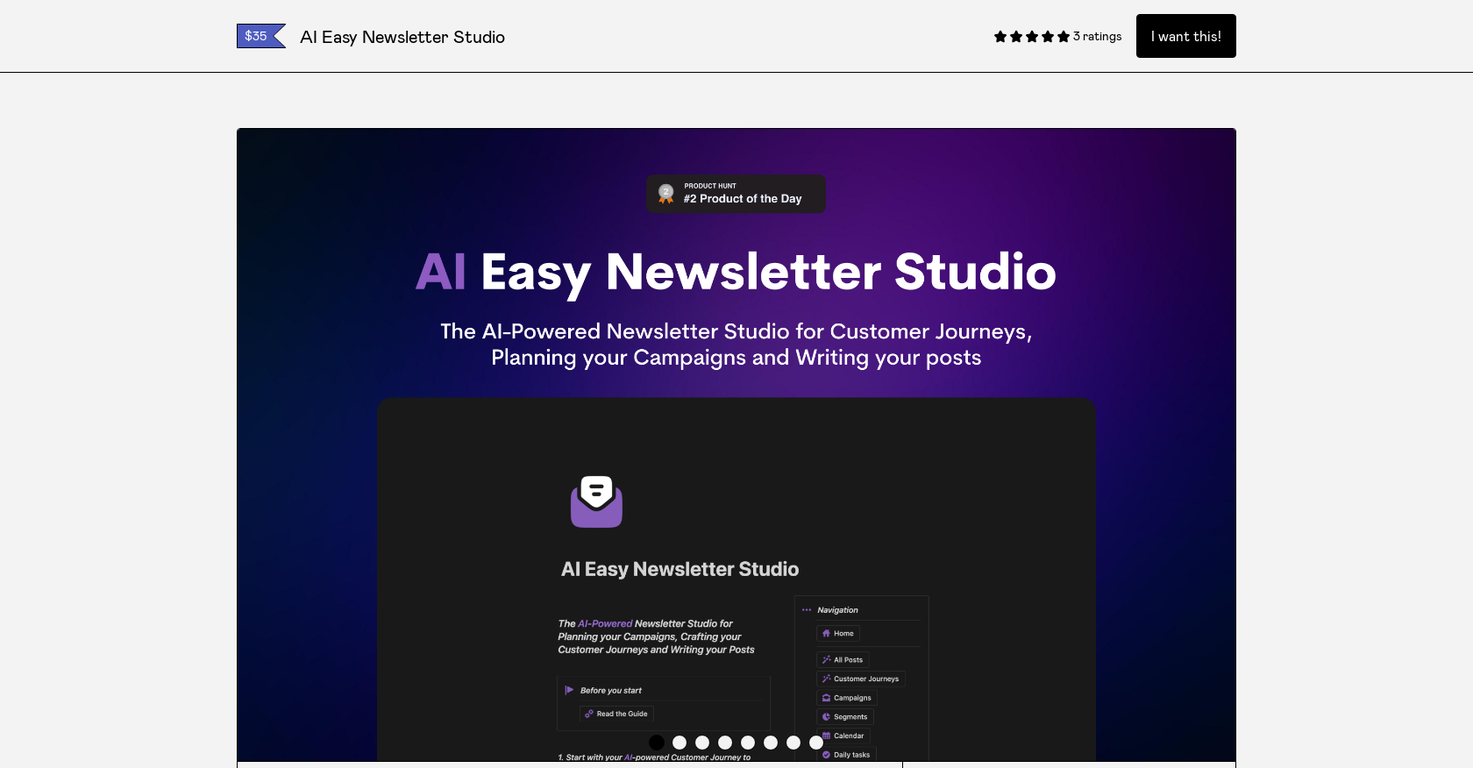 AI Easy Newsletter Studio screenshot