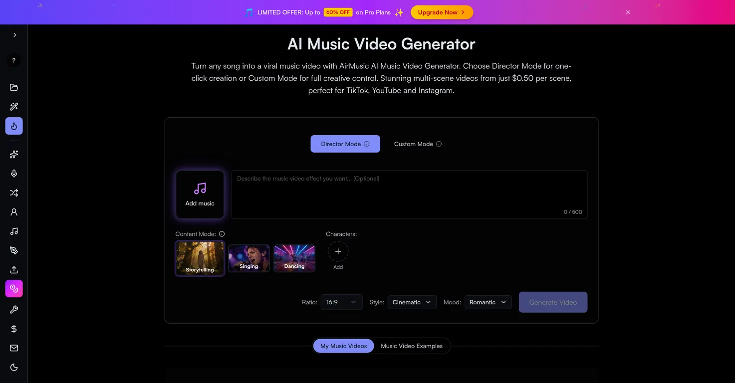 AirMusic - AI Music Video Generator screenshot