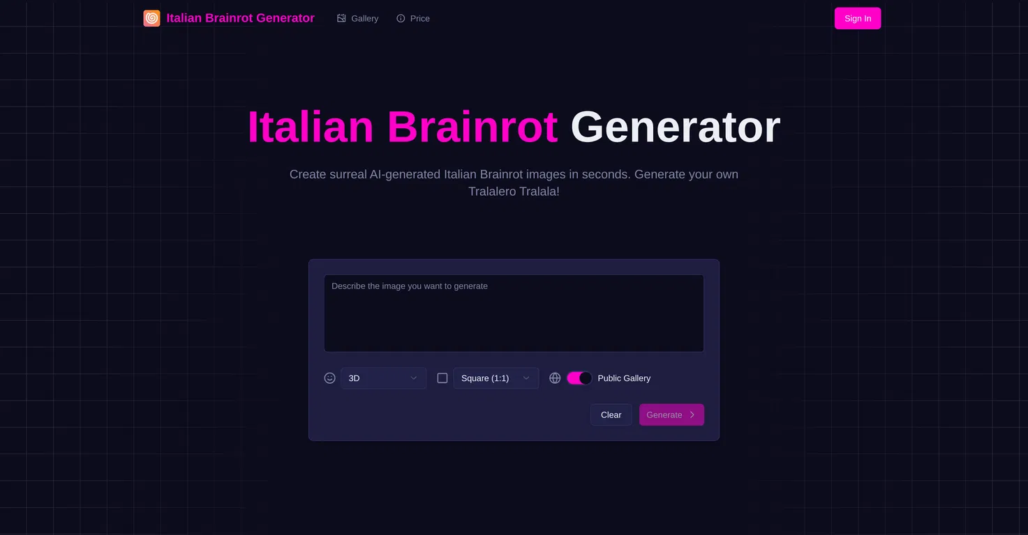 Italian Brainrot Generator screenshot