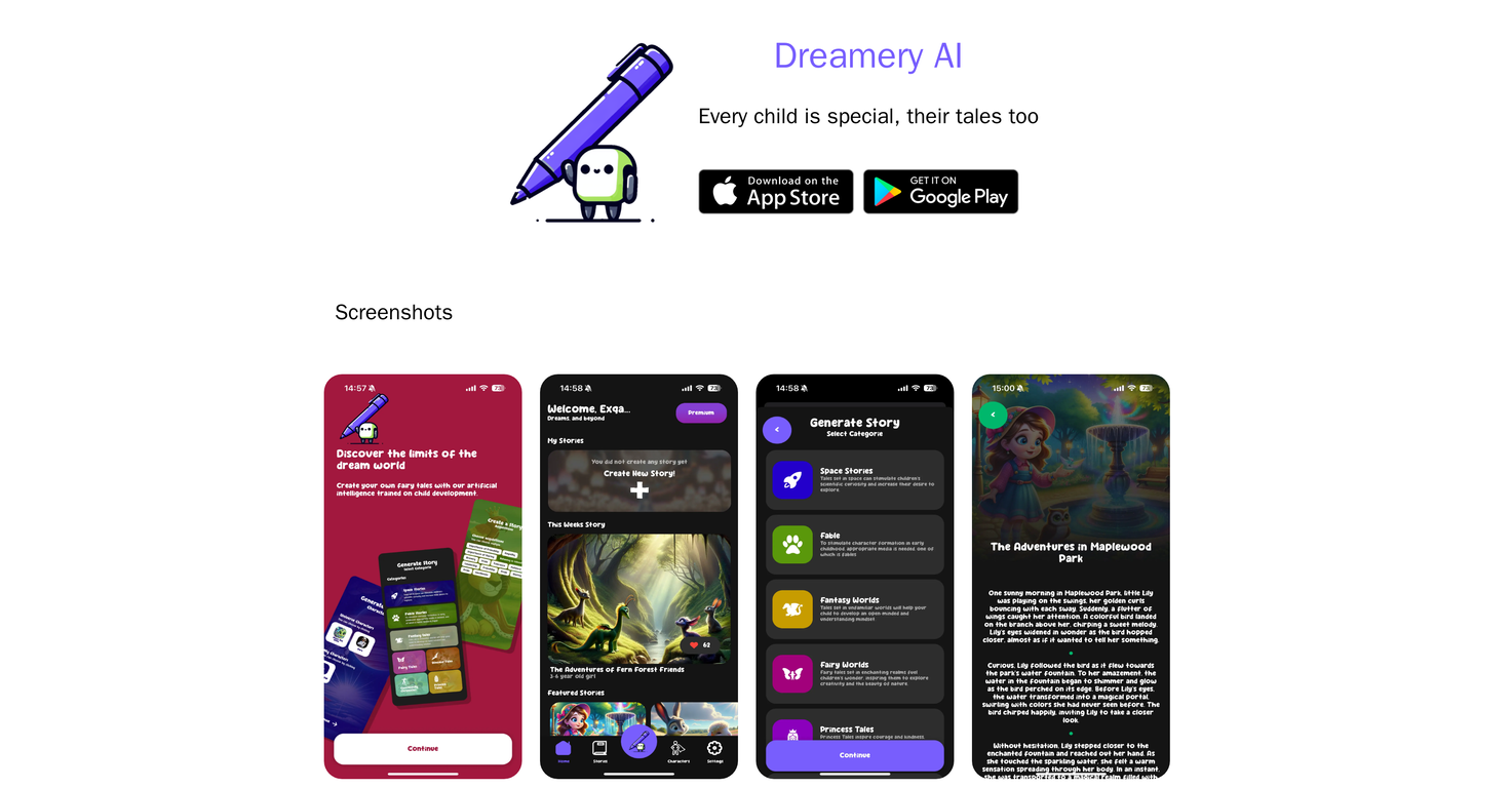 Dreamery AI screenshot