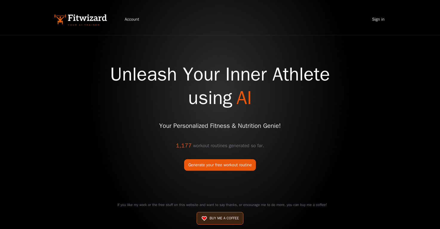 FitWizard screenshot