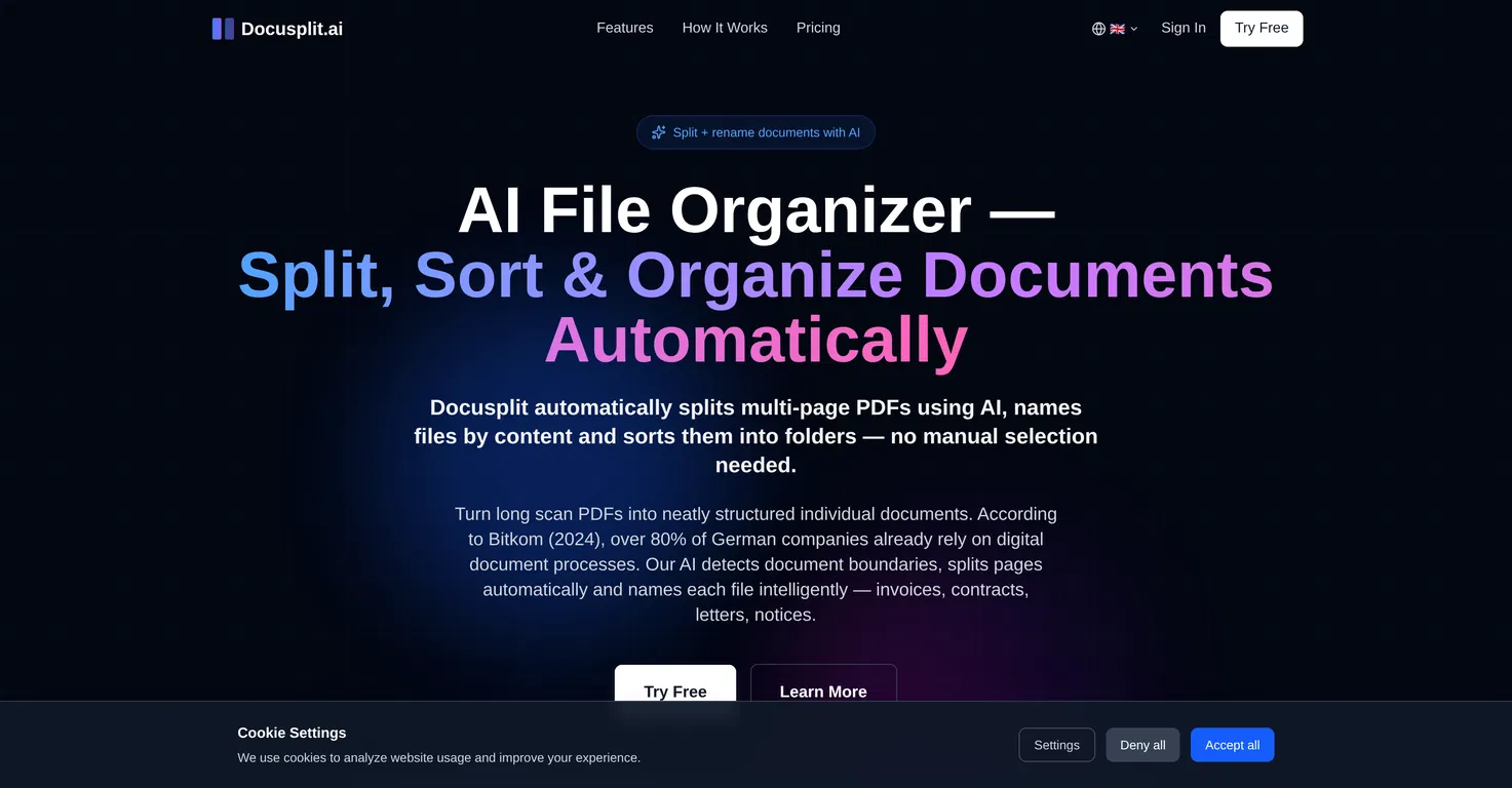Docusplit AI screenshot