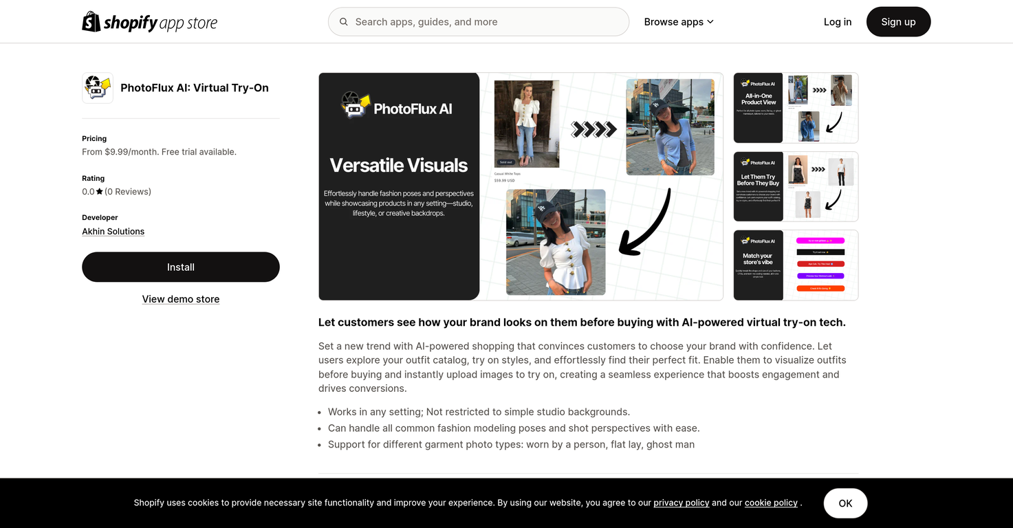 PhotoFlux AI: Virtual Try-On screenshot