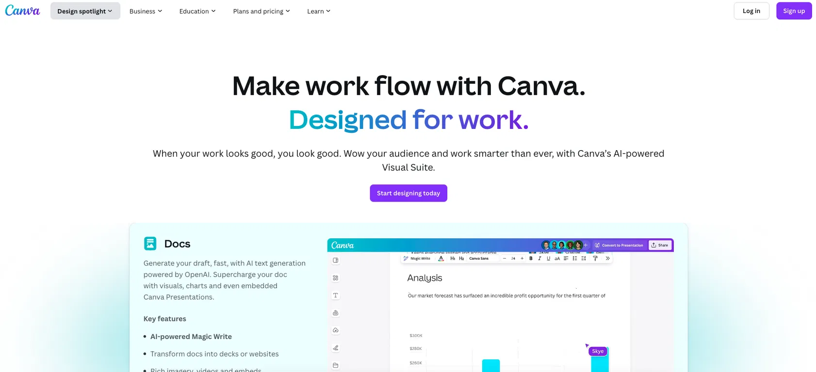 Canva Visual Suite screenshot
