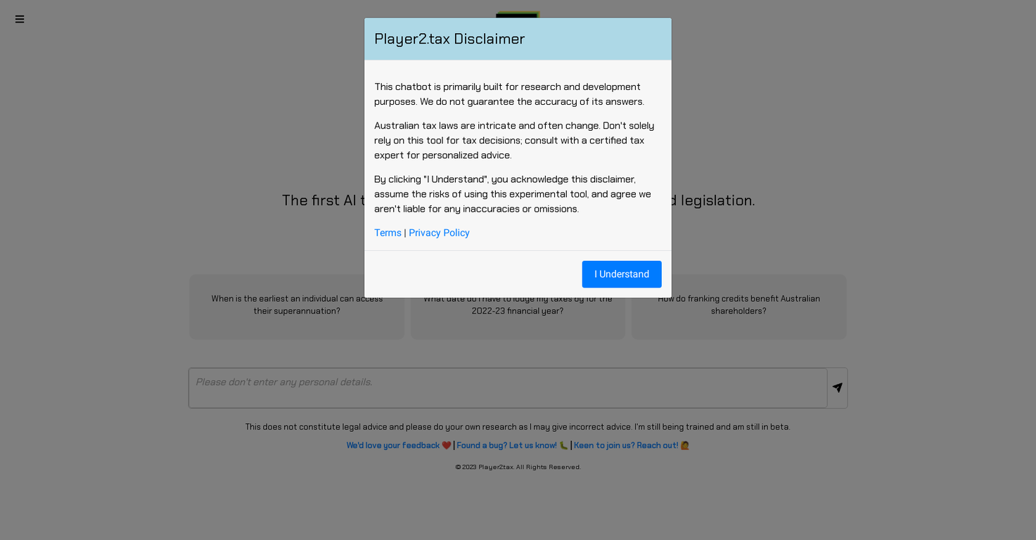 Player2.tax screenshot