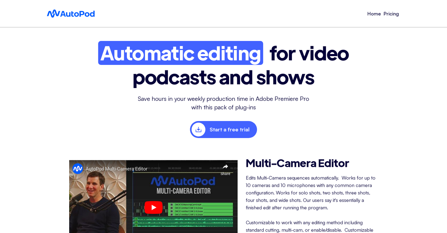 AutoPod screenshot