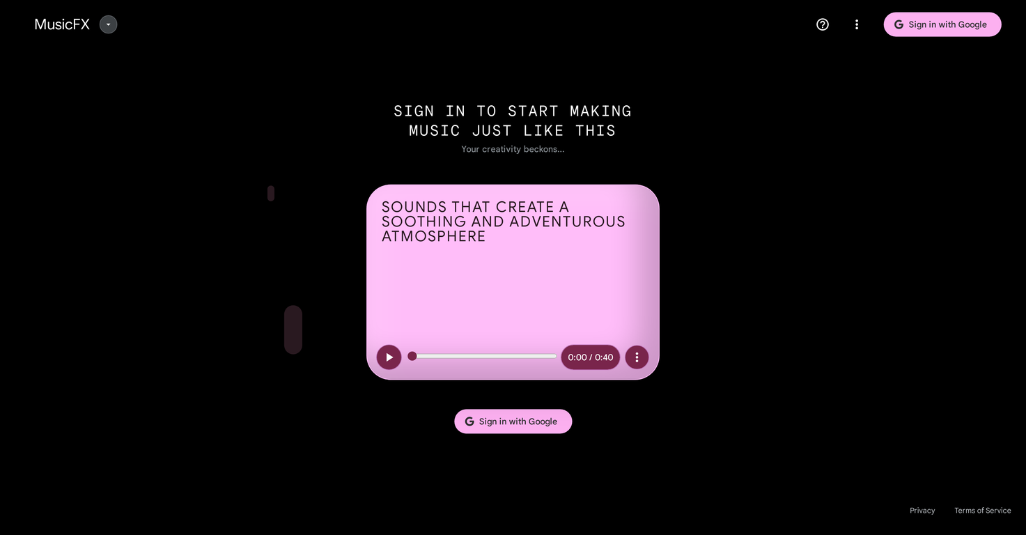 MusicFX screenshot