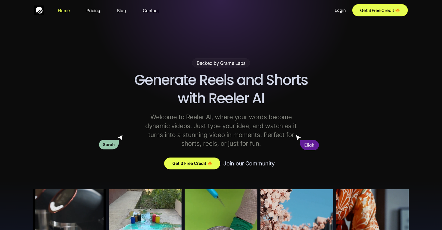 Reeler AI screenshot