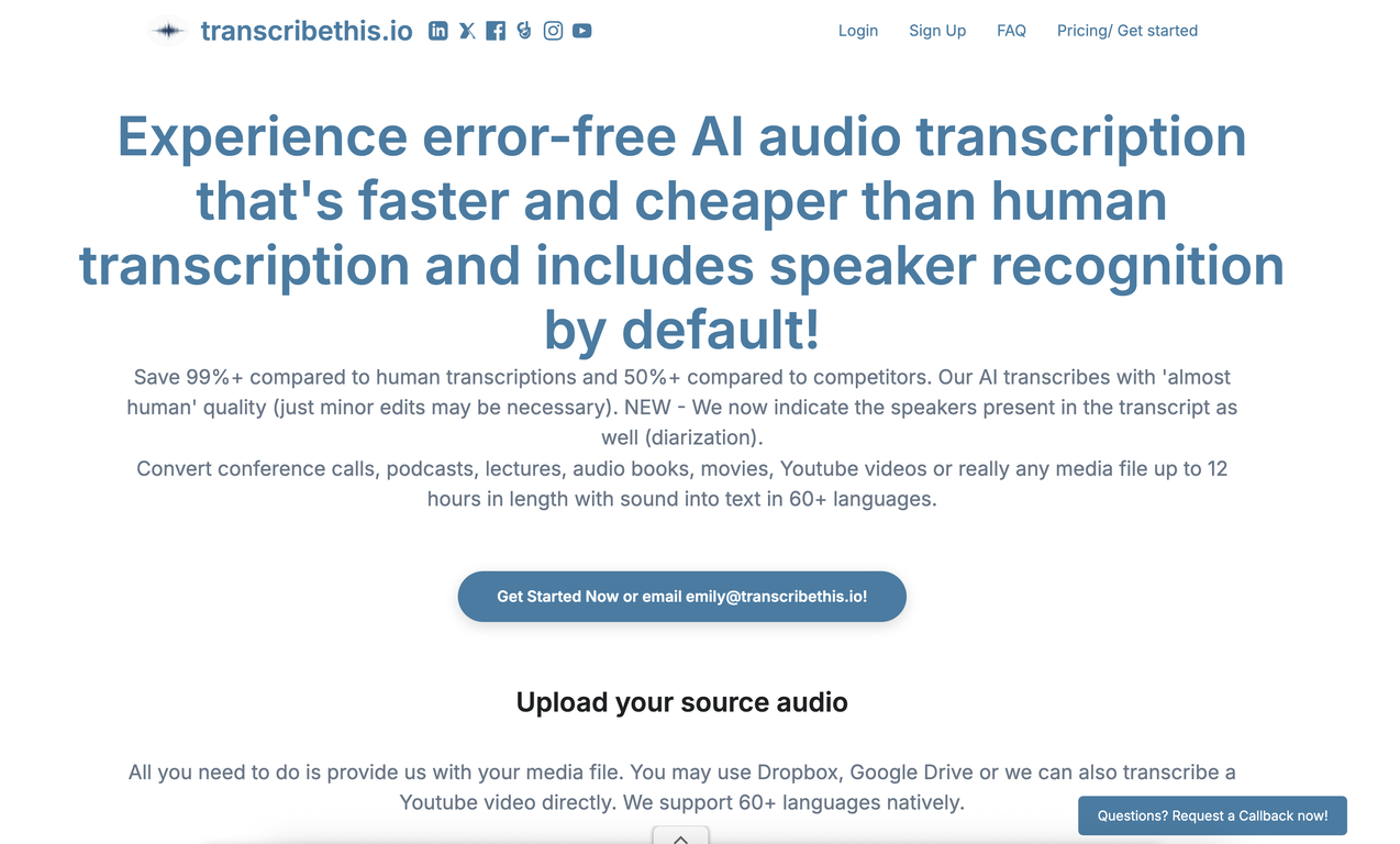 Transcribethis screenshot
