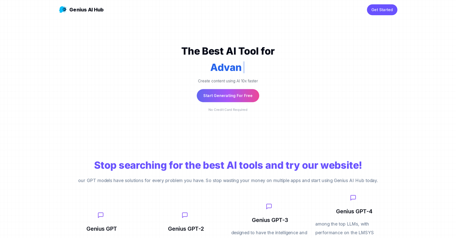 Genius AI Hub screenshot