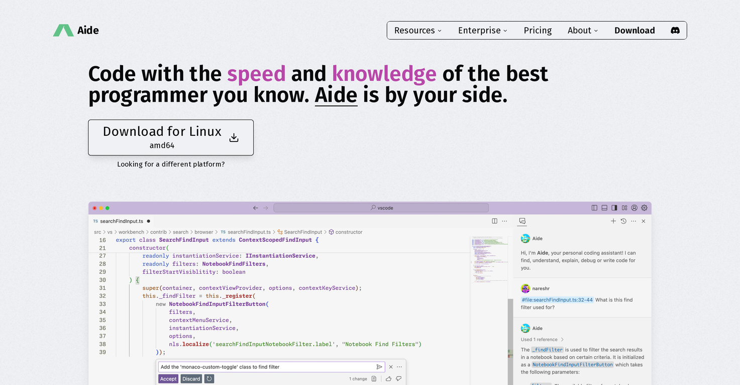 Aide Dev screenshot