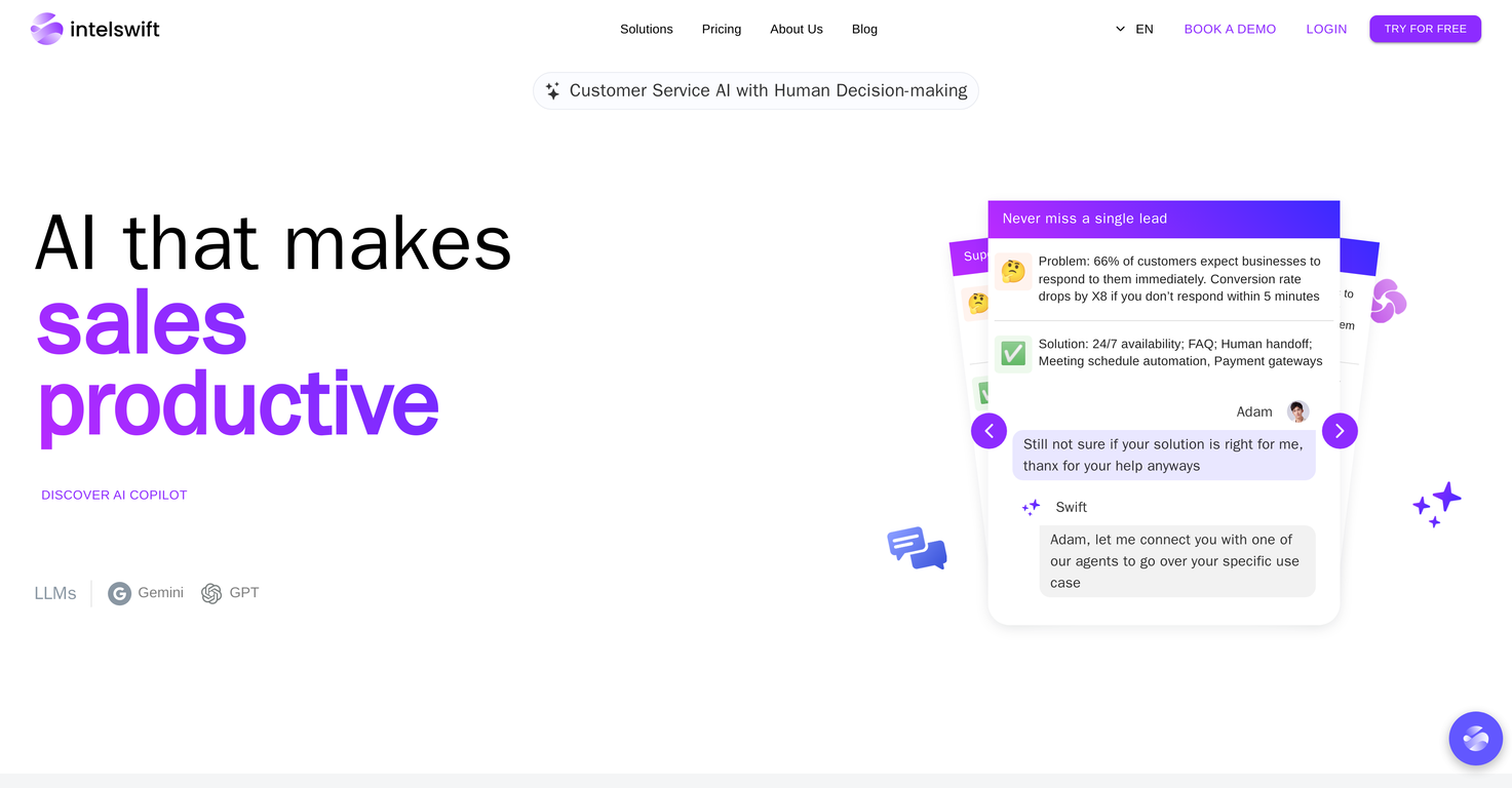 IntelSwift screenshot
