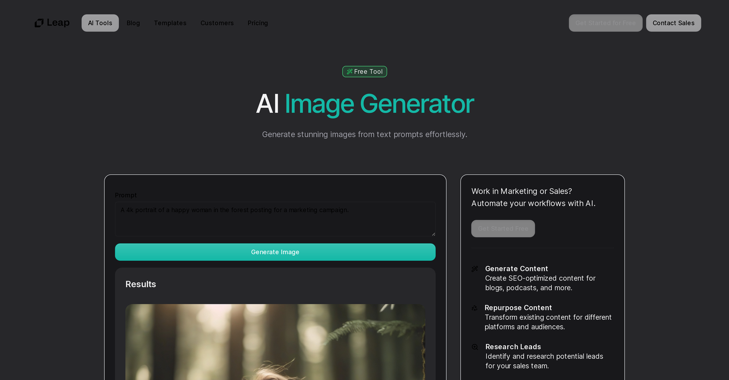 Image Generator by Leap screenshot