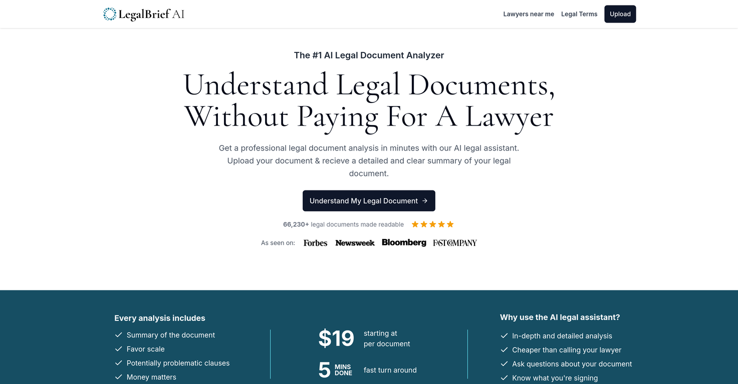 Legal Brief AI screenshot