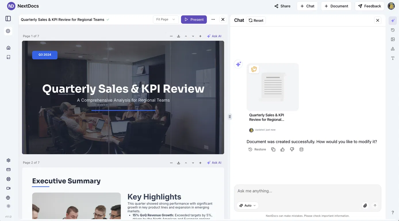 NextDocs.io screenshot