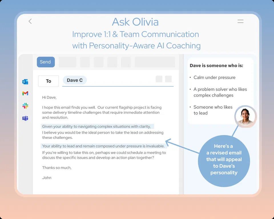 Ask Olivia - Your AI Communication Coach screenshot