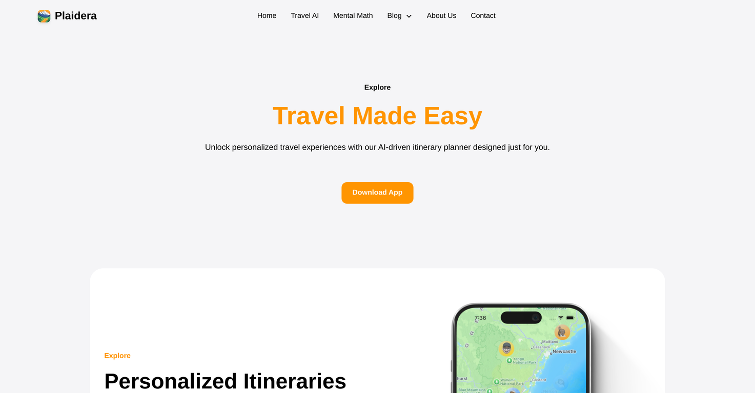 Travel AI by Plaidera screenshot