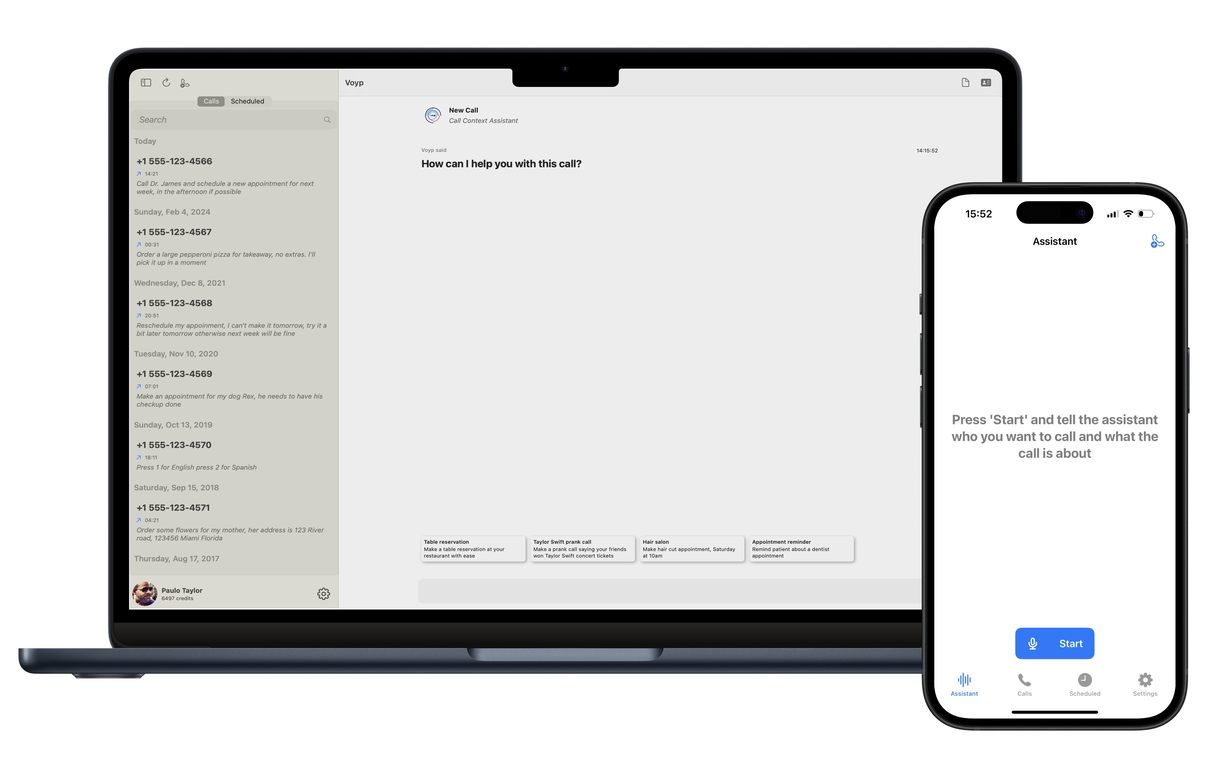 Voyp screenshot