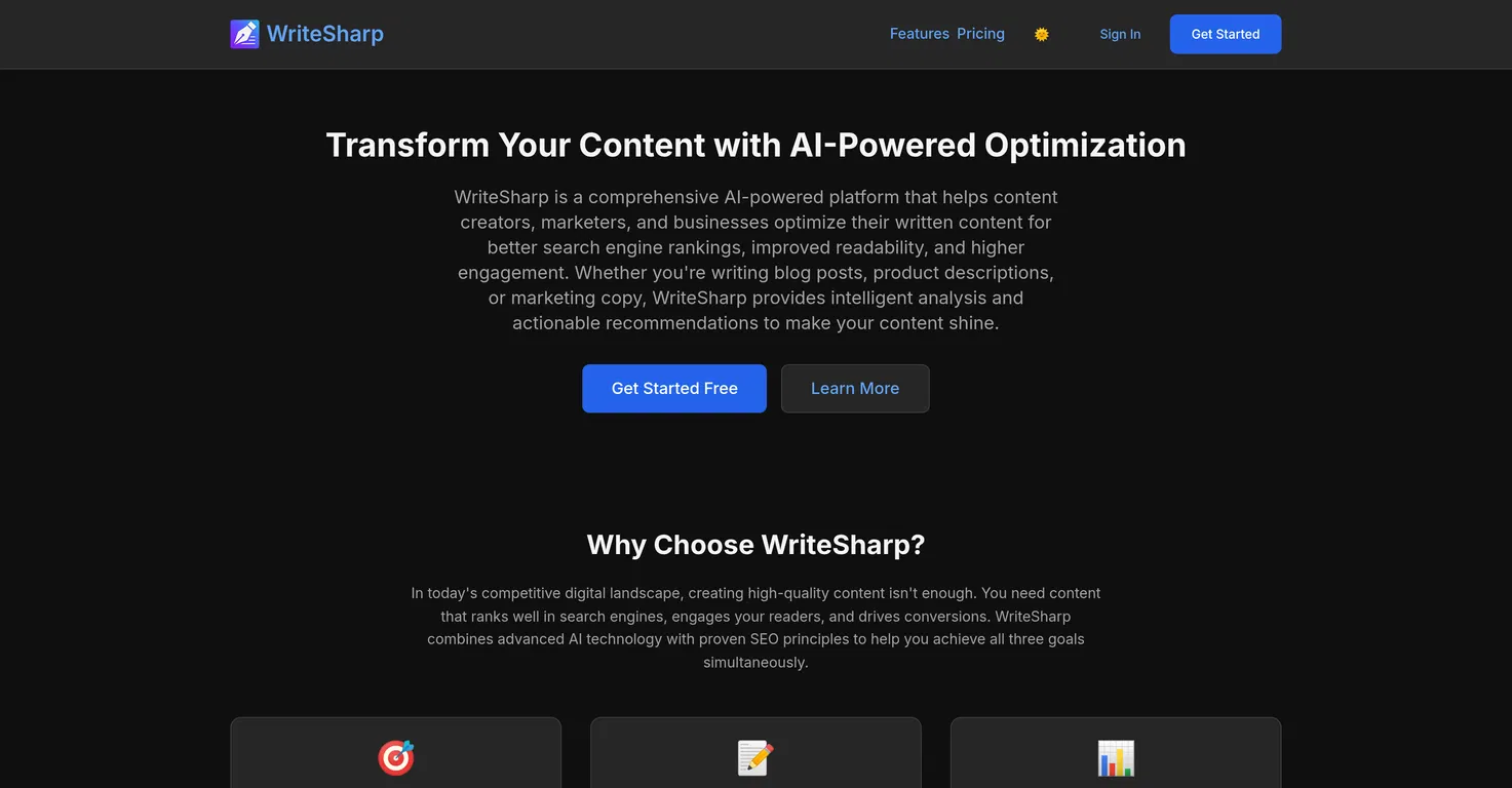 WriteSharp screenshot