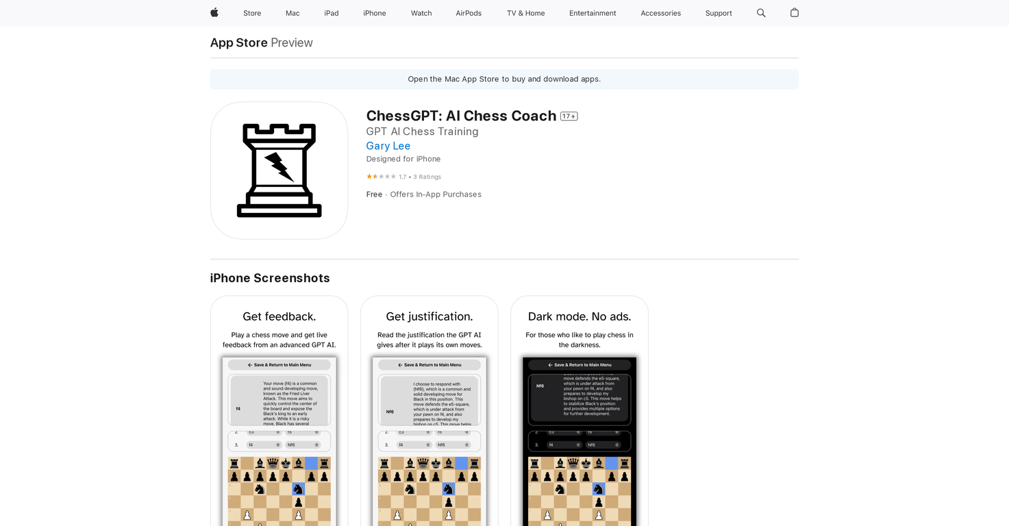 ChessGPT: AI Chess Coach screenshot