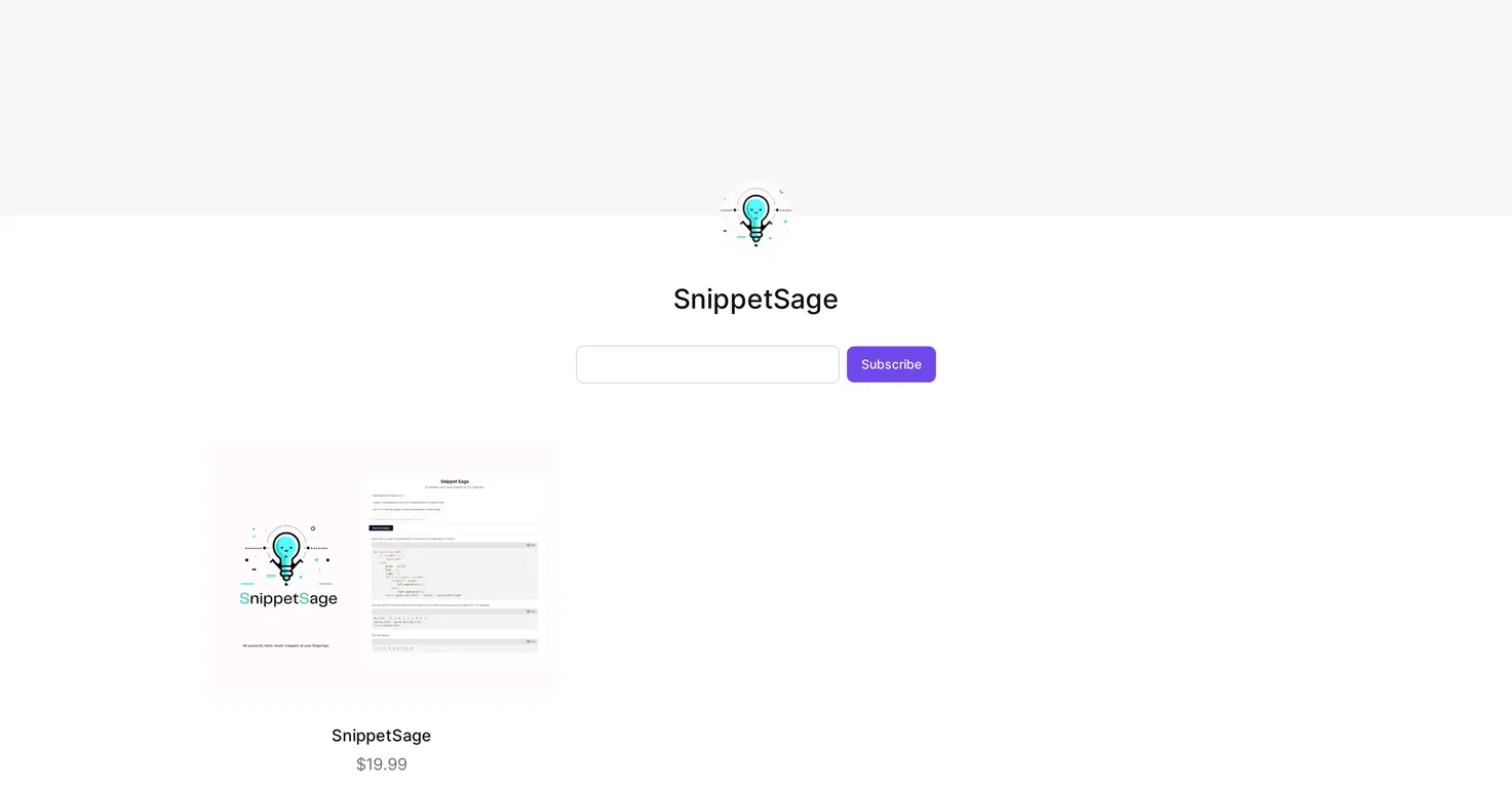 SnippetSage screenshot