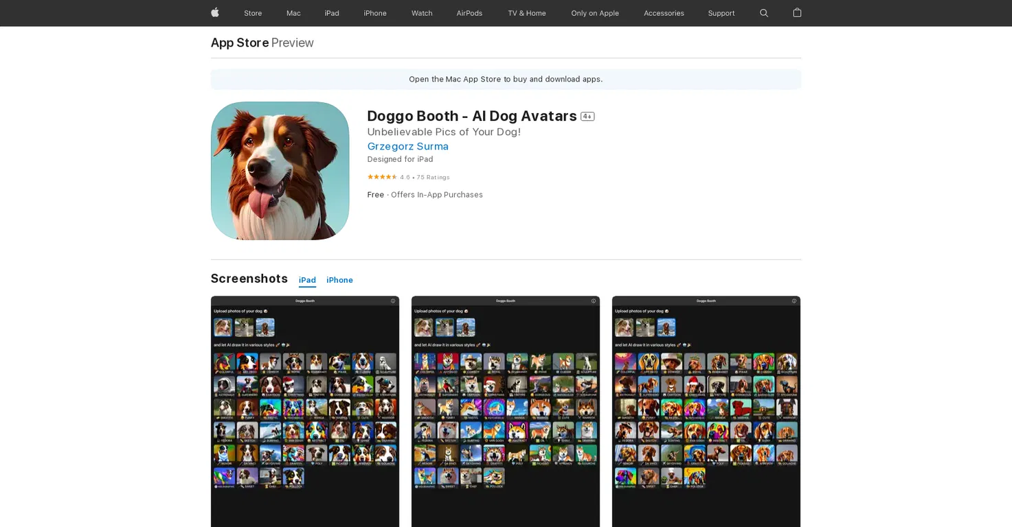 Doggo Booth screenshot