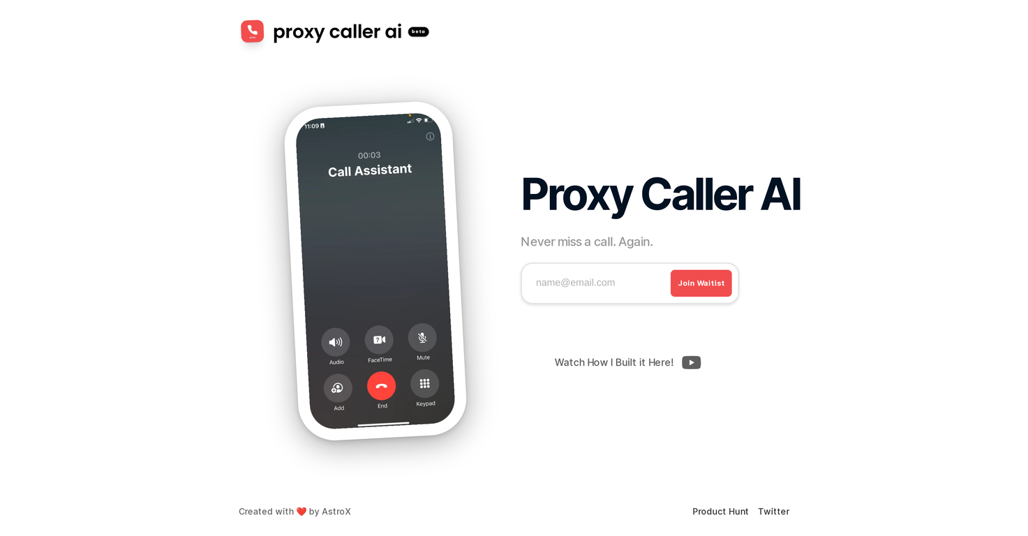 Proxy Caller AI screenshot