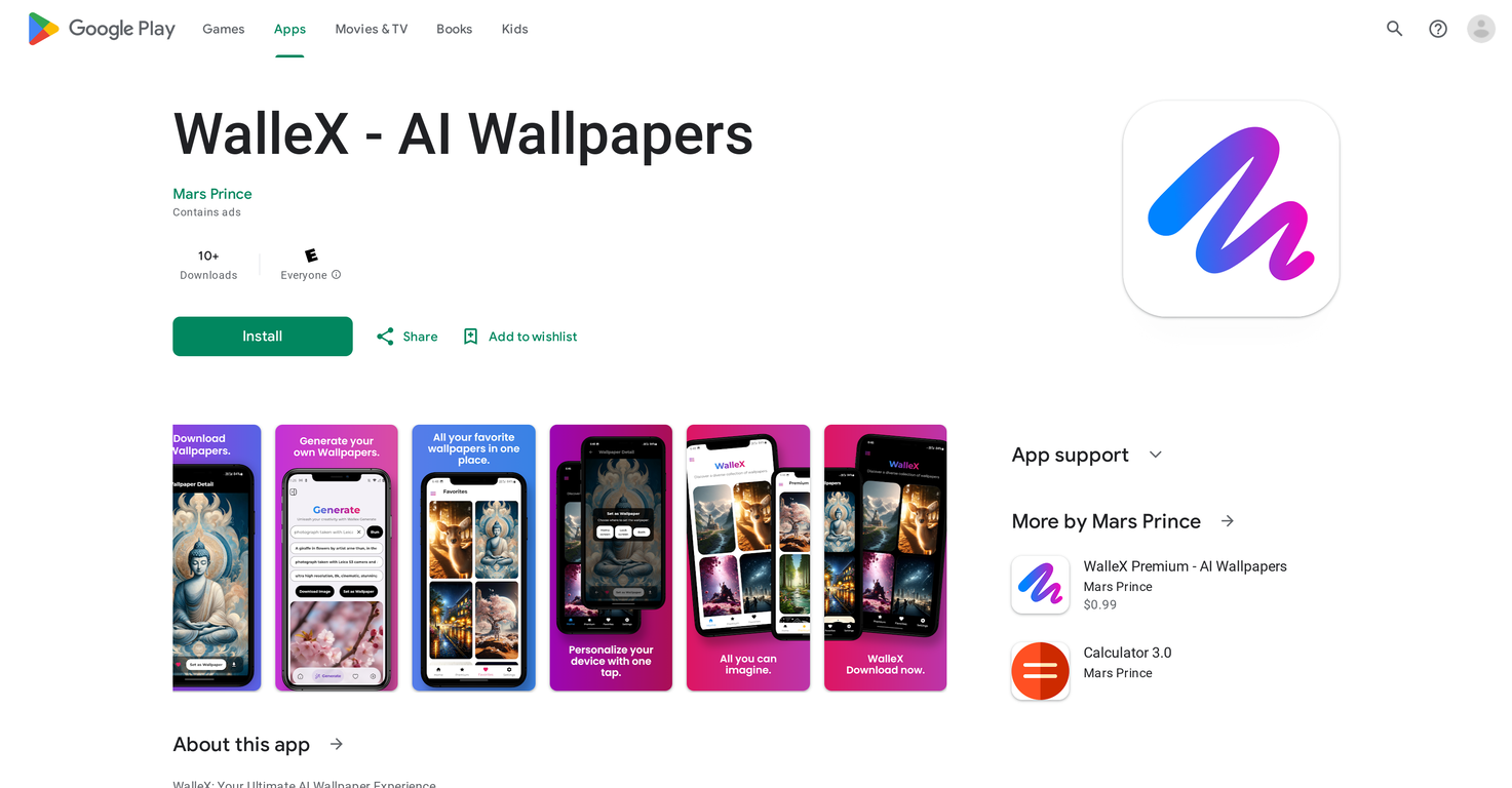 WalleX screenshot