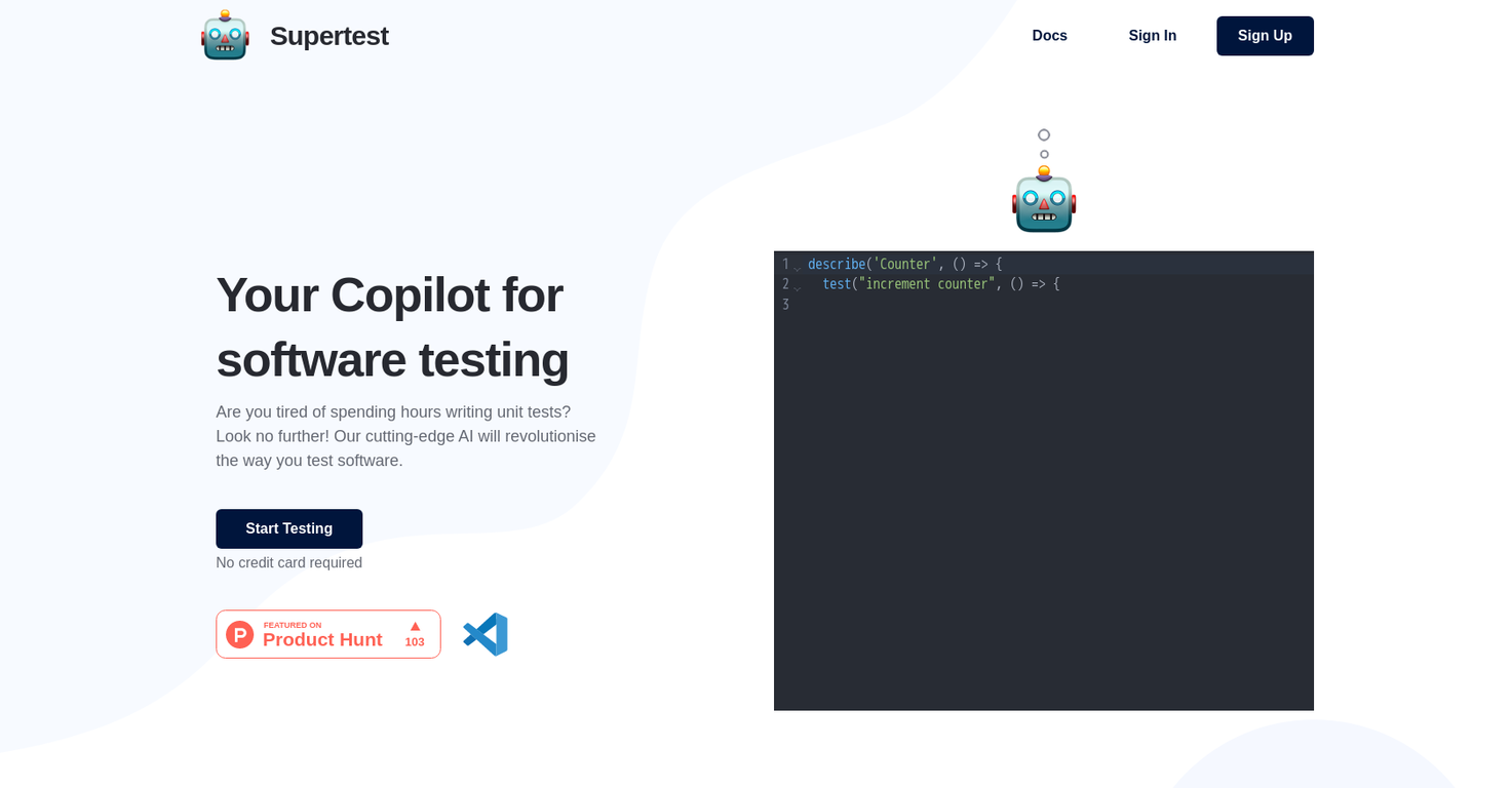 Supertest screenshot